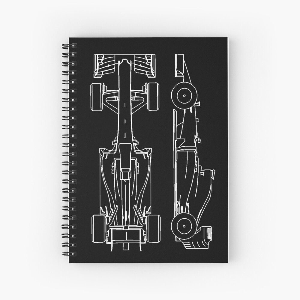 "F1 Race Car" Spiral Notebook for Sale by potseed21 Redbubble
