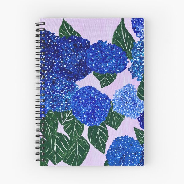 Item preview, Blue hydrangeas on pink designed and sold by Ruth Breen Artwork .