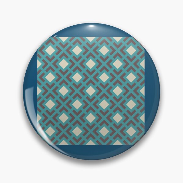 Item preview, Geometric Pattern Diamond Bracket Blue   designed and sold by AnabiaYowell.