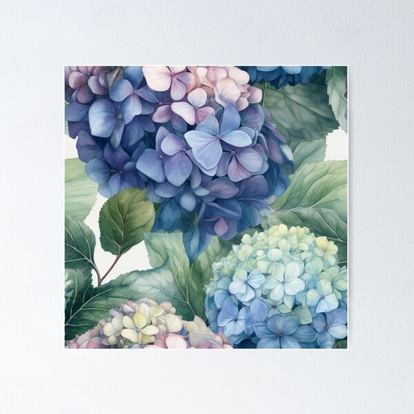 Aperçu de l'œuvre Hortensia (Hortensia) Motifs floraux 11 créée et vendue par PixelPastry.