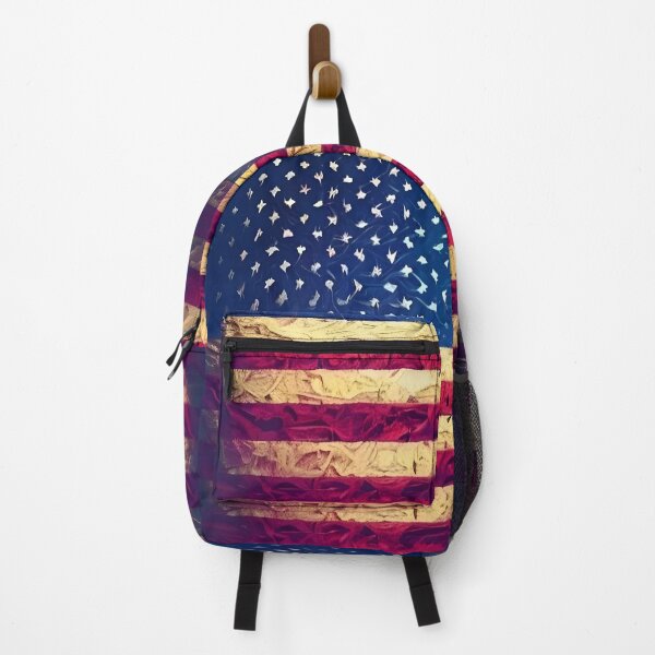 Item preview, American flag painted on a piece of crumpled paper designed and sold by Zolongano.