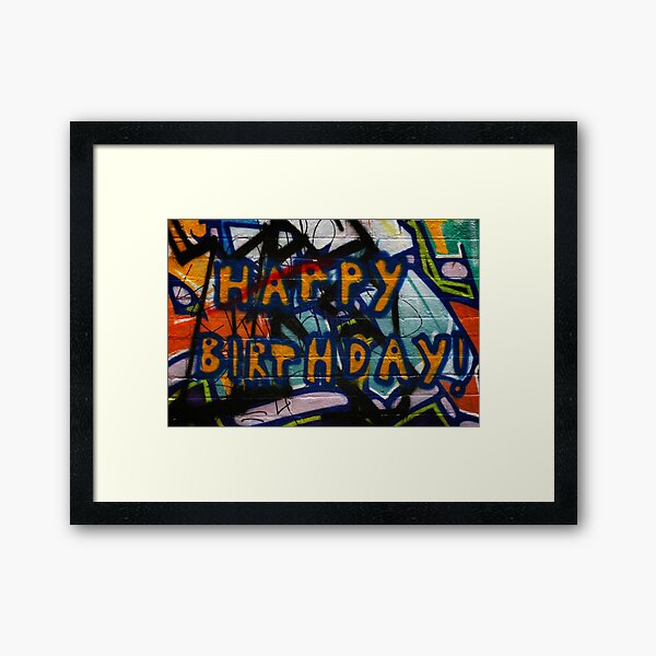 Happy Birthday Framed Art Print
