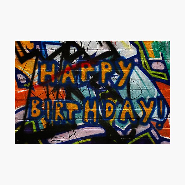 Happy Birthday Photographic Print