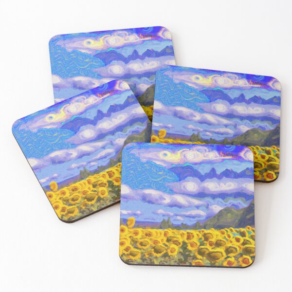 Item preview, Sunflower Field Painting designed and sold by jacobz-design.