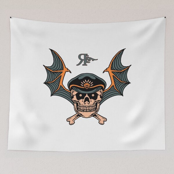 Aperçu de l'œuvre ROGUE BAT POLICE TATOUAGE ART créée et vendue par Rogueclothes.