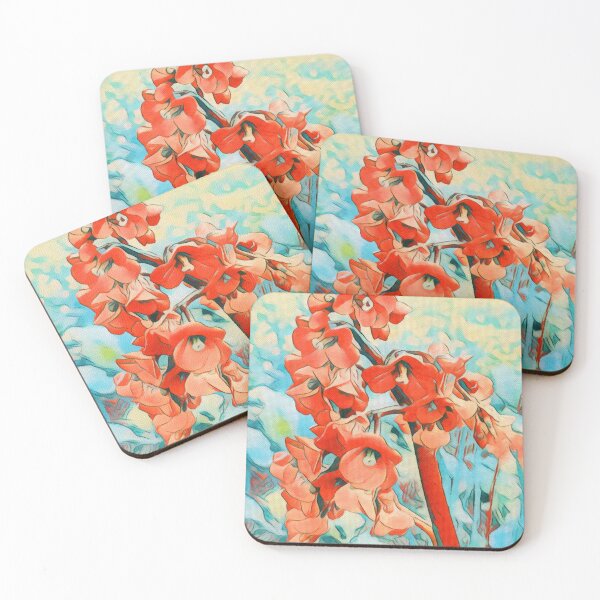 Item preview, Bright Red Bergenia designed and sold by Taina Sohlman.