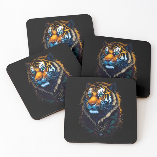 Item preview, Tiger Big Cat Wildlife Druid Painting designed and sold by druidwolfart.