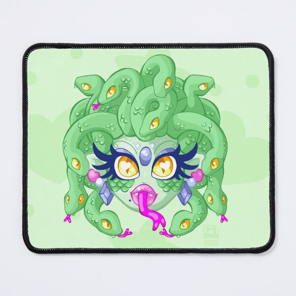 Item preview, Medusa Kawaii (Green) designed and sold by Plundercat.