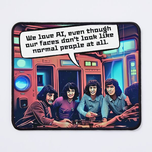 Item preview, AI now: No.4 (odd AI people) designed and sold by S9View.