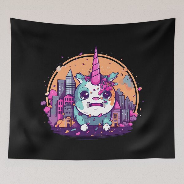 Item preview, Unicorn Angry Destroy The City designed and sold by Chiljonathan.