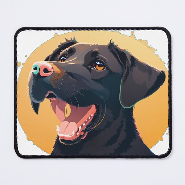 Item preview, Onyx's Radiance: The Unbridled Joy of a Happy Black Labrador designed and sold by meesin-shop.