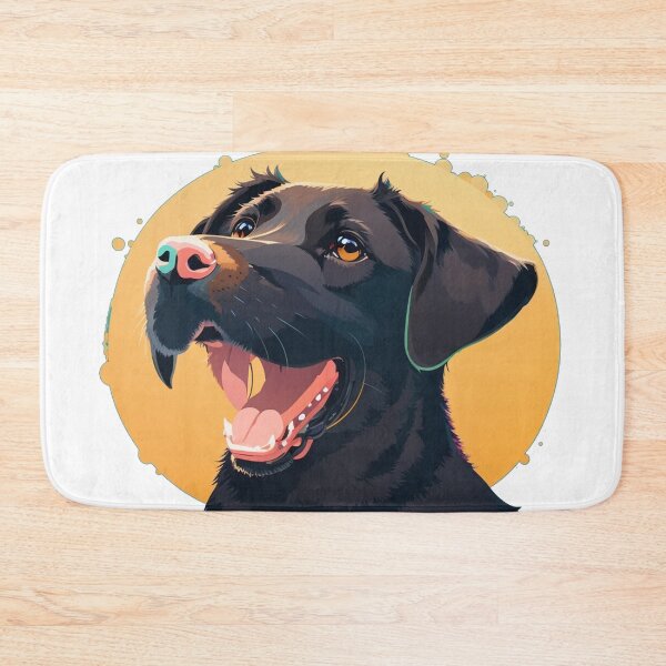 Item preview, Onyx's Radiance: The Unbridled Joy of a Happy Black Labrador designed and sold by meesin-shop.