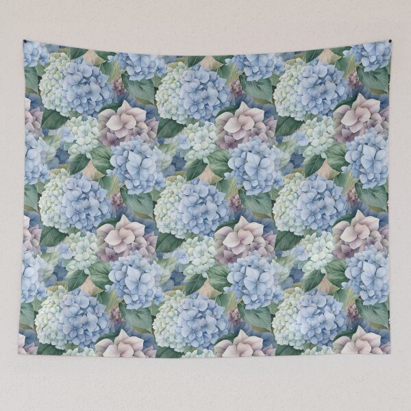 Item preview, Hydrangea (Hortensia) Floral Patterns 12 designed and sold by PixelPastry.