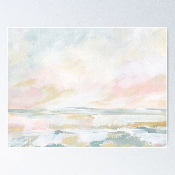 Item preview, Golden Hour - Pastel Seascape designed and sold by KristenLacziArt.