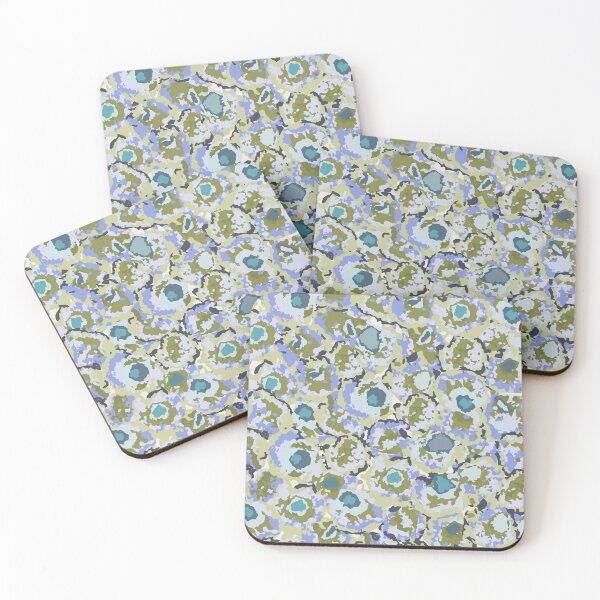 Item preview, Watercolour turquoise and purple Abstract swirls designed and sold by FrancesPoff.
