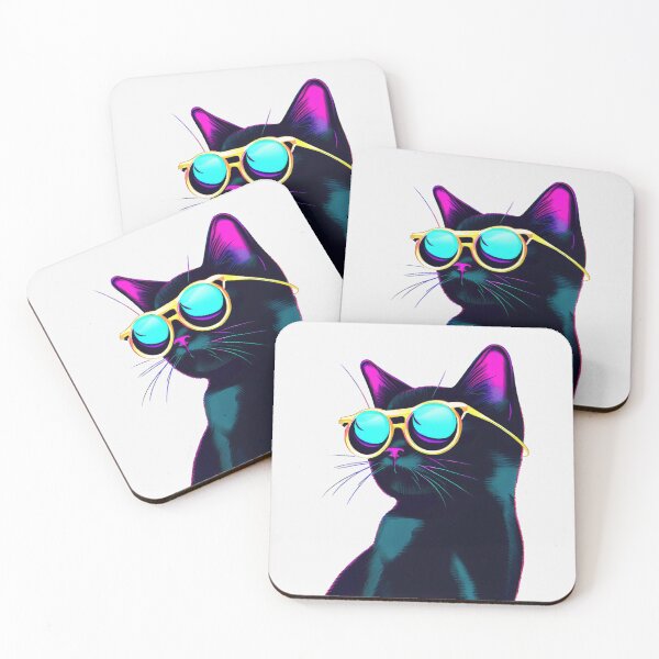 Item preview, Retro Stylish Black Cat designed and sold by pocketart2023.