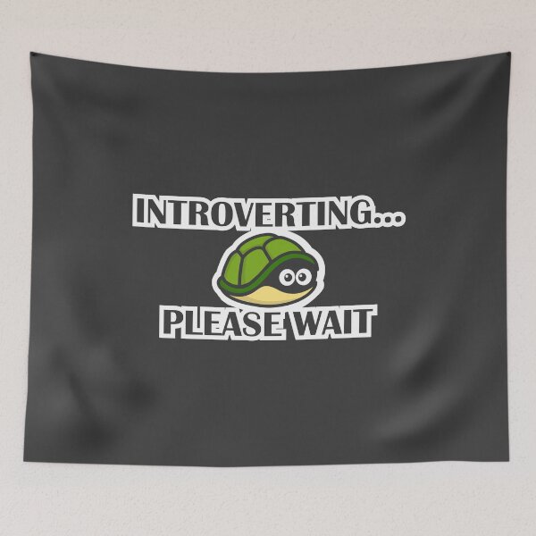 Item preview, Introverting... Please Wait Introvert Joke designed and sold by introvertvibes.