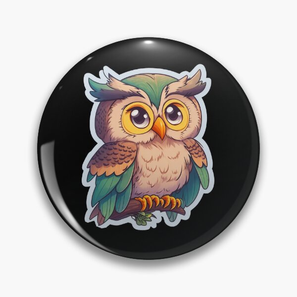 Item preview, Feathers and Fun - Cartoon Cute Owl designed and sold by mdhanim.
