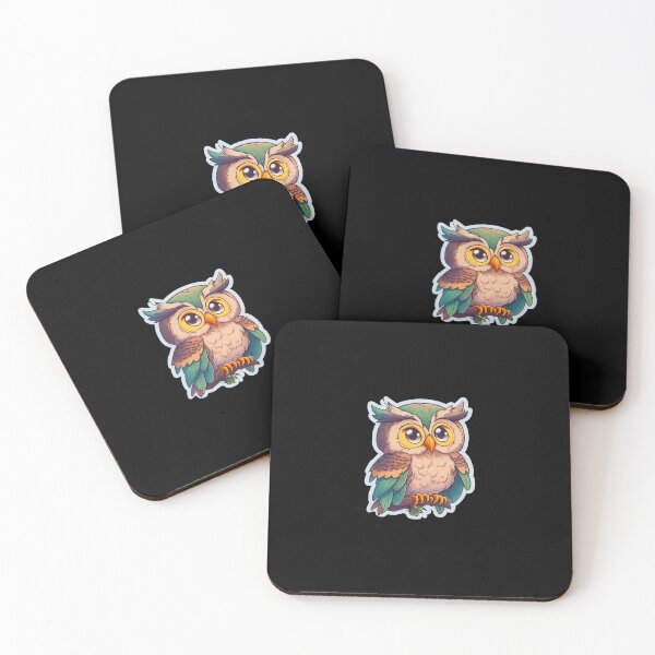 Item preview, Feathers and Fun - Cartoon Cute Owl designed and sold by mdhanim.