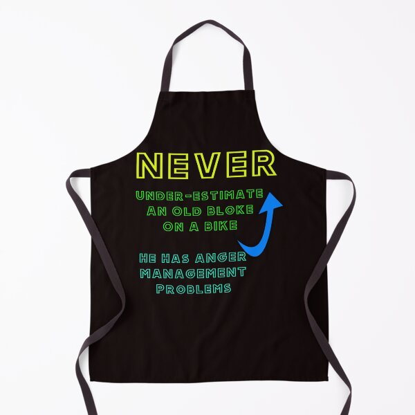 Item preview, Never Under-Estimate An Angry Old Bloke On Bike designed and sold by alien almanac.
