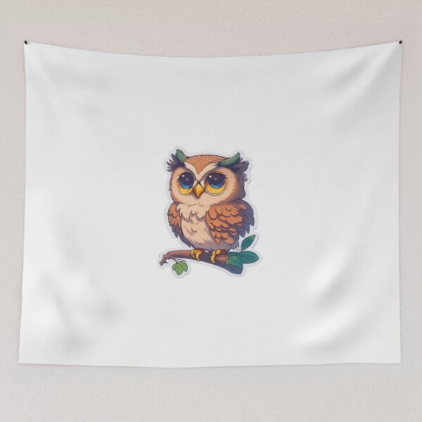 Item preview, Fluffy and Fabulous - Cartoon Cute Owl designed and sold by mdhanim.
