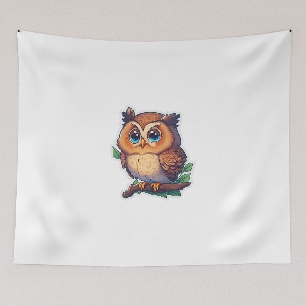 Item preview, Owling Around - A Cartoon Cute Owl Illustration designed and sold by mdhanim.
