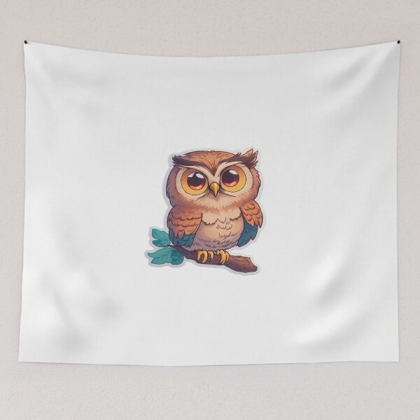 Item preview, Wise and Whimsical - Cartoon Cute Owl designed and sold by mdhanim.