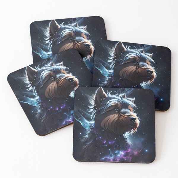 Item preview, Astral Majesty: A Yorkshire Terrier's Journey Through Cosmic Ink designed and sold by byaz3.