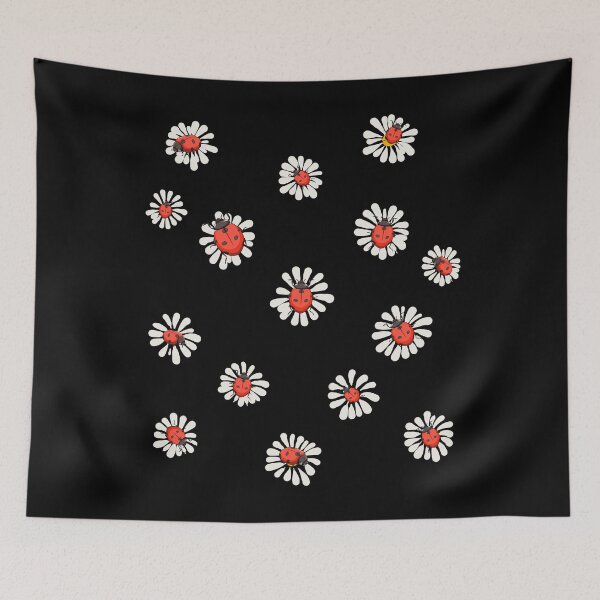Item preview, Ladybugs Daisies Chamomile Marguerites Retro Gardeners designed and sold by r-silver.