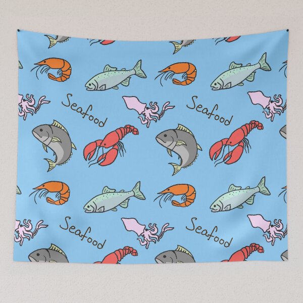 Item preview, Seafood Pattern  designed and sold by Daisy-Workshop.