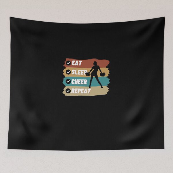 Item preview, Eat Sleep Cheer Repeat Funny  designed and sold by BarDesign.
