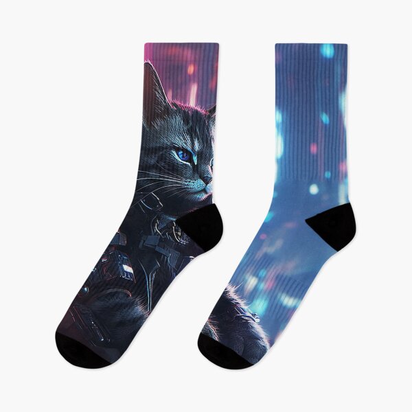 Item preview, Cyberpunk Cats in a Digital Dystopia designed and sold by veldabarrel56.