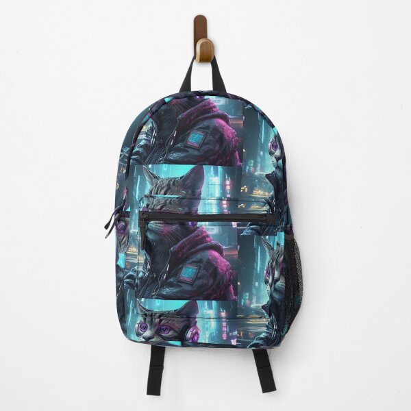 Item preview, Immersive Artistry of Cyberpunk Cats designed and sold by veldabarrel56.