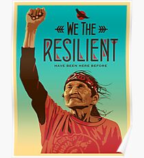 Women's March on Washington Vintage We The Resilient Native American Poster
