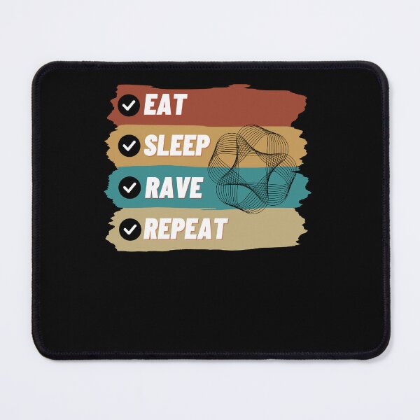 Item preview, Eat Sleep Rave Repeat Funny designed and sold by BarDesign.