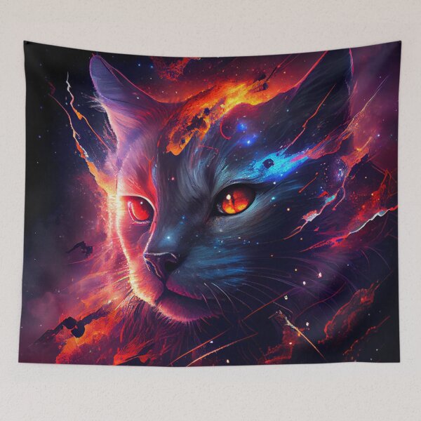 Item preview, Diabolic Cosmic Cat designed and sold by RobertoGreen.