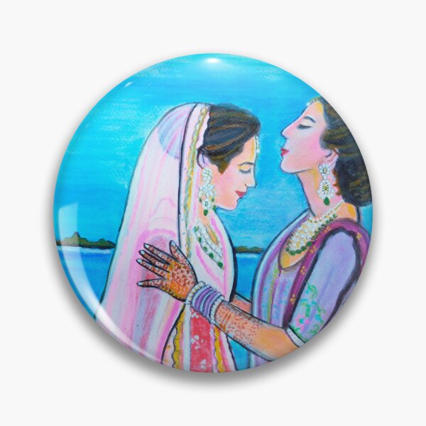 Item preview, Indian Bride and mom wedding day designed and sold by artbymanjiri.