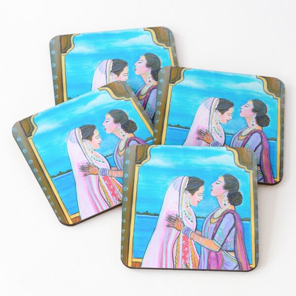 Item preview, Indian Bride and mom wedding day designed and sold by artbymanjiri.