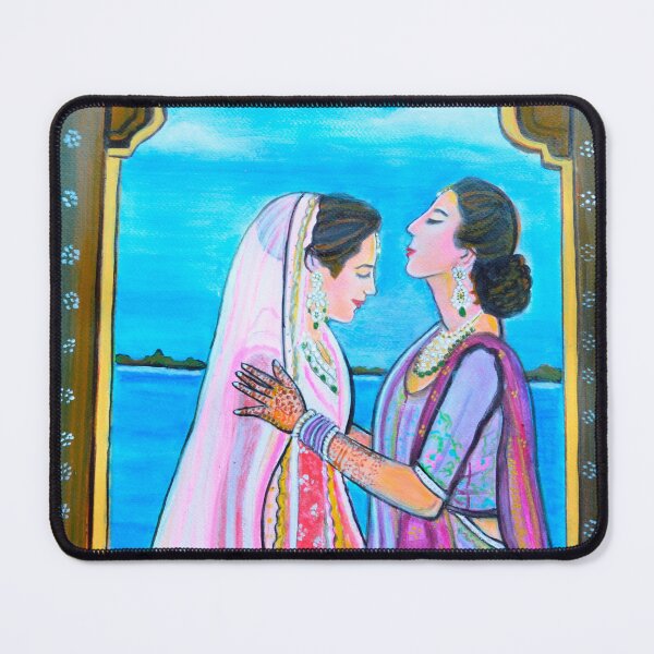 Item preview, Indian Bride and mom wedding day designed and sold by artbymanjiri.