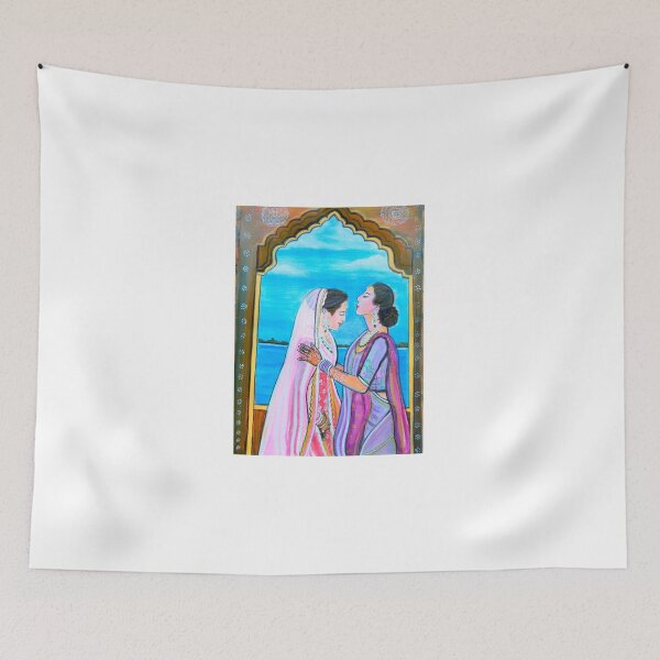 Item preview, Indian Bride and mom wedding day designed and sold by artbymanjiri.