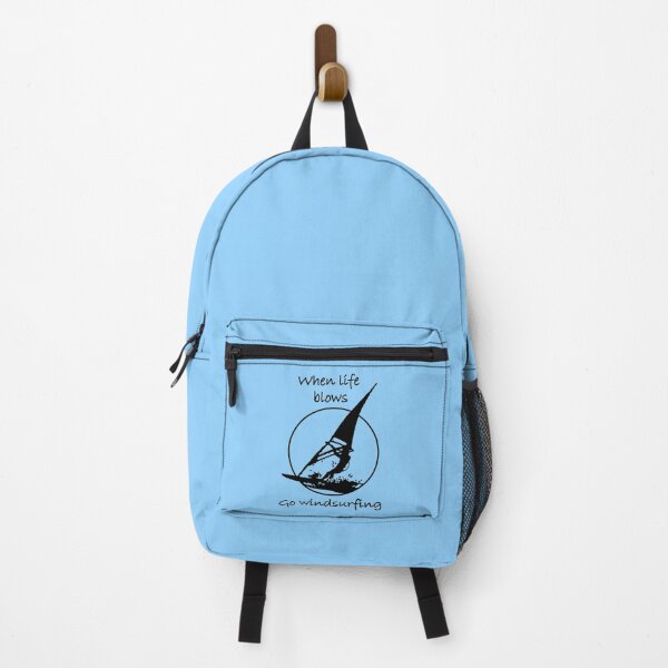 Item preview,  When life blows go windsurfing (light background) designed and sold by Jeeb-Arts.