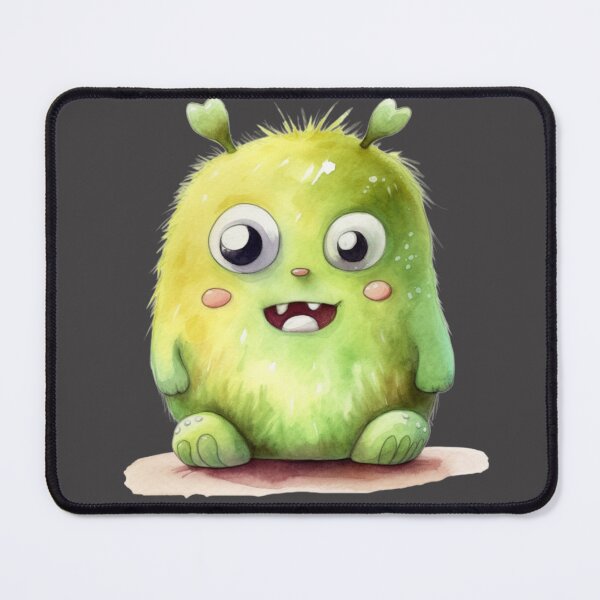 Item preview, Greenie the Fluffy Monster T-shirt designed and sold by MonkeyMental.