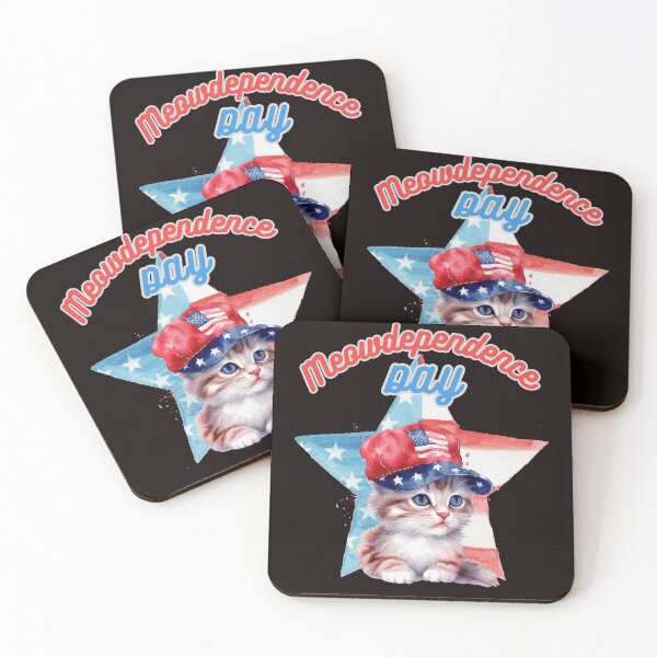 Item preview, USA Flag Cute 4th July Kitty  designed and sold by Mikuszyn.