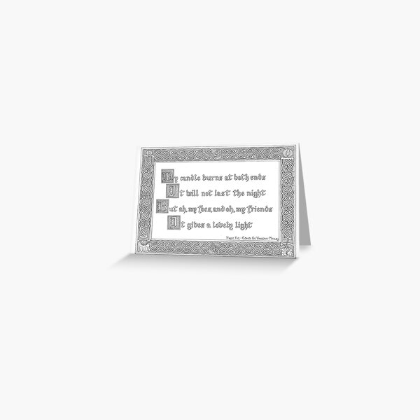 Item preview, First Fig - Edna St Vincent Millay designed and sold by AnyaPenfold.
