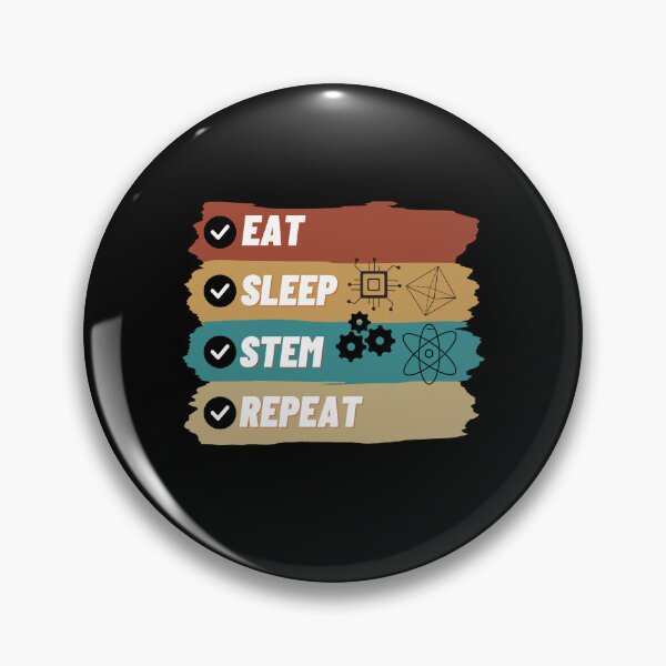 Item preview, Eat Sleep Stem Repeat Funny  designed and sold by BarDesign.