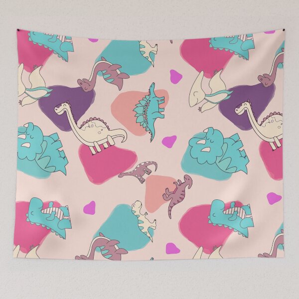 Item preview, Dinosaur Pattern Retro Vintage - Stylish charm of yesteryear designed and sold by SketchyPedals.
