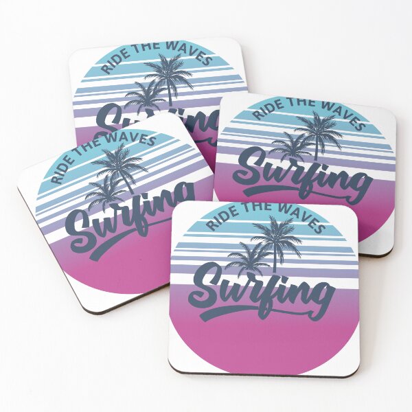 Item preview, ride the waves surfing surf lover summer holidays sport sunset bleu  designed and sold by DESIGNIRIS.