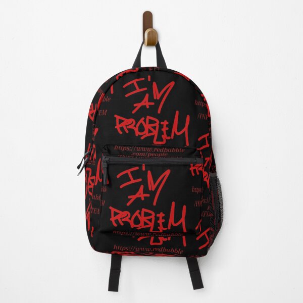 Item preview, I'M A PROBLEM BRAND STICKER WITH WEBSITE (BLACK AND RED) designed and sold by IMAPROBLEM BRAND CLOTHING BY INFLUENCE GETEM.