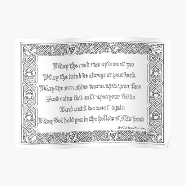 Irish Blessing Poster