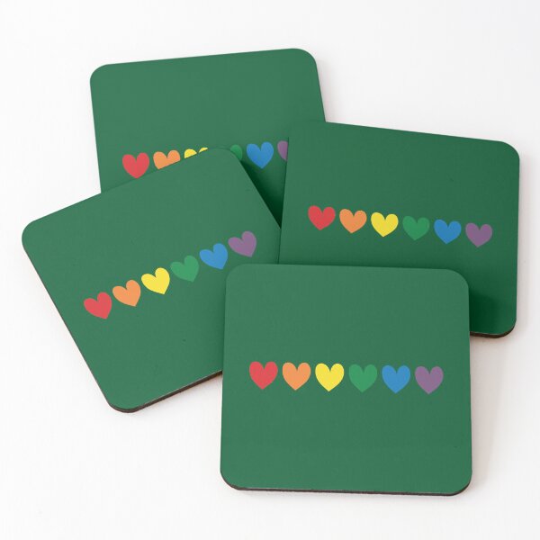 Item preview, LGBT Rainbow Pride Hearts Gay and Lesbian Stuff Proud Queer designed and sold by conmeoodenn.